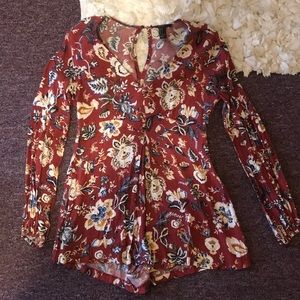 Forever 21 Floral Romper